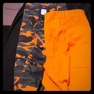 Fashion Nova Orange/Fatigue Pants